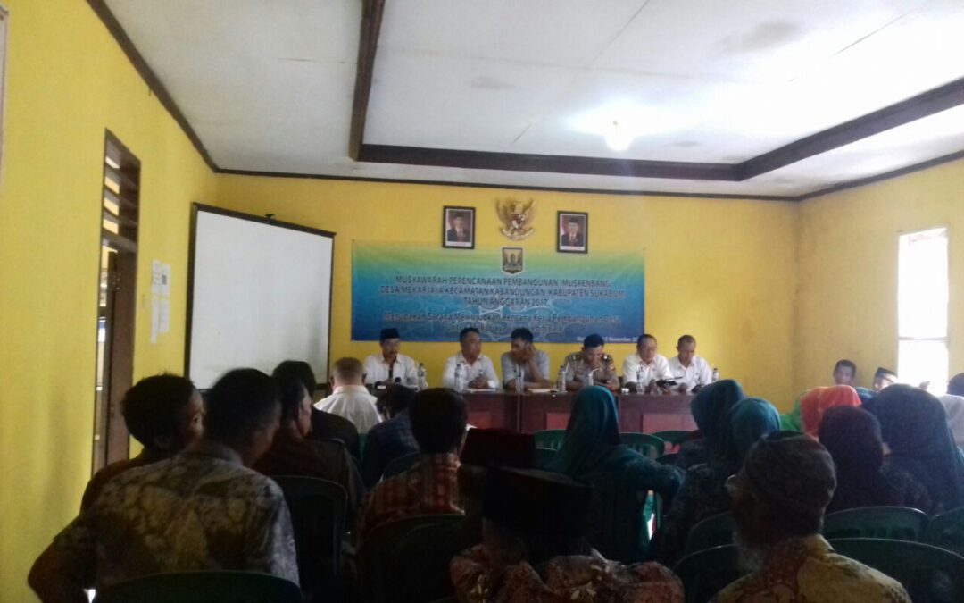 Musrenbangdes Mekarjaya Kec. Kabandungan Untuk Tahun Anggaran 2018