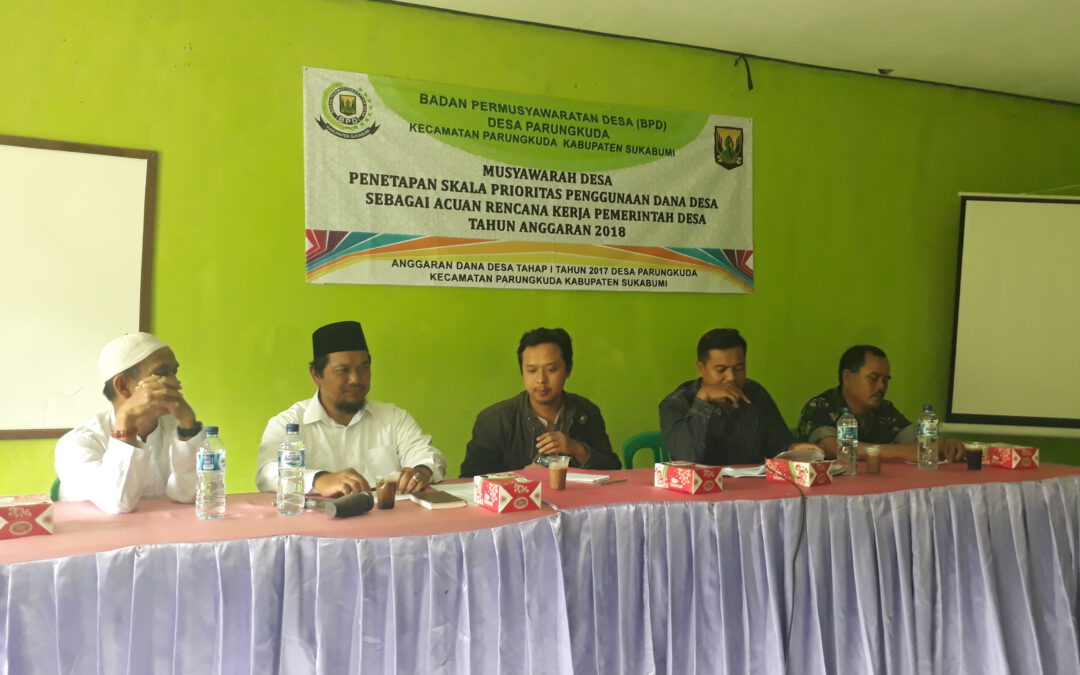 Desa Parungkuda; Gelar Musdes Penyusunan RKPDesa 2018