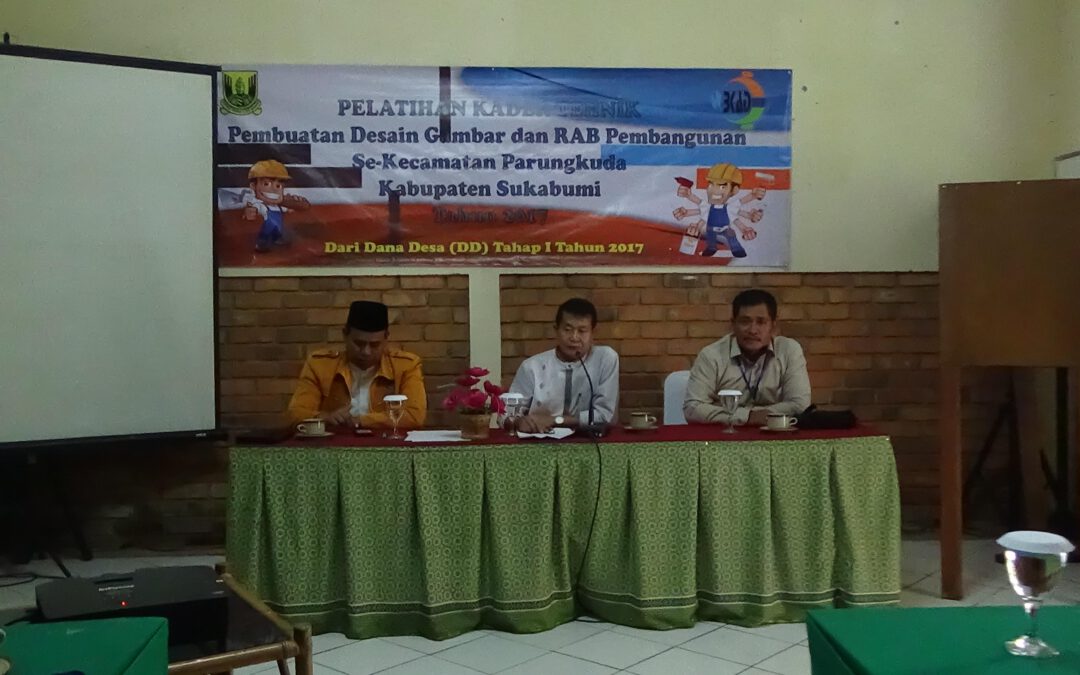 BKAD Parungkuda Gelar Pelatihan Kader Teknik Untuk Tingkatkan Kualitas Perencanaan Desa