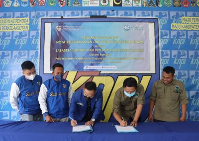 Sabadesa Gandeng KNPI Sukabumi Untuk Pengembangan Organisasi Kemasayarakatan  Pemuda di Sukabumi