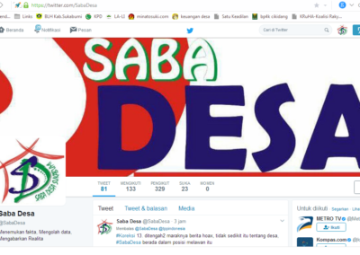 Tweet Bersambung ; Mengapa Saba Desa ?