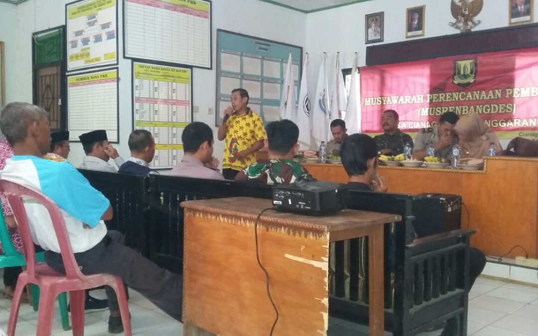 Desa Cianaga: Musrenbangdes untuk tahun 2018
